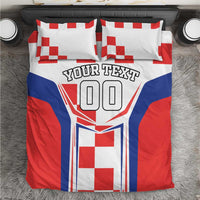 Custom Croatia Checkerboard Bedding Set Simple Style - Wonder Print Shop