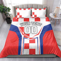 Custom Croatia Checkerboard Bedding Set Simple Style - Wonder Print Shop