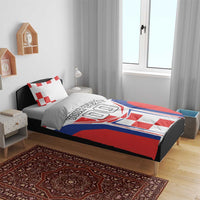Custom Croatia Checkerboard Bedding Set Simple Style - Wonder Print Shop