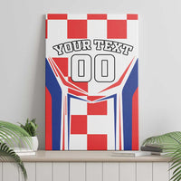 Custom Croatia Checkerboard Canvas Wall Art Simple Style - Wonder Print Shop