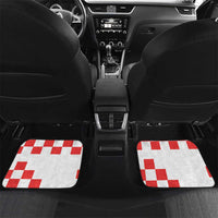 Custom Croatia Checkerboard Car Mats Simple Style - Wonder Print Shop