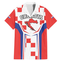 Custom Croatia Checkerboard Family Matching Mermaid Dress and Hawaiian Shirt Simple Style - Wonder Print Shop