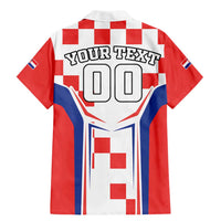 Custom Croatia Checkerboard Family Matching Mermaid Dress and Hawaiian Shirt Simple Style - Wonder Print Shop