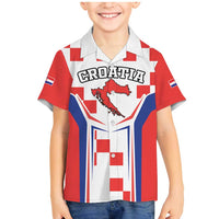 Custom Croatia Checkerboard Family Matching Mermaid Dress and Hawaiian Shirt Simple Style - Wonder Print Shop