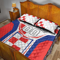 Custom Croatia Checkerboard Quilt Bed Set Simple Style - Wonder Print Shop