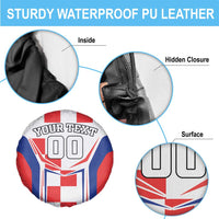 Custom Croatia Checkerboard Spare Tire Cover Simple Style - Wonder Print Shop