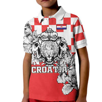 Personalized Croatia Leopard Heads Kid Polo Shirt With Iris - Wonder Print Shop