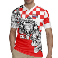 Personalized Croatia Leopard Heads Rugby Jersey With Iris - Wonder Print Shop