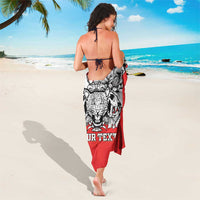 Personalized Croatia Leopard Heads Sarong With Iris - Wonder Print Shop