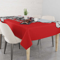 Personalized Croatia Leopard Heads Tablecloth With Iris - Wonder Print Shop