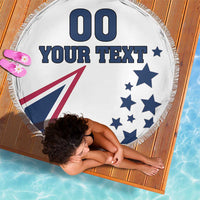 Custom USA Summer Sport 2024 Beach Blanket Eiffel Tower 2024 - Wonder Print Shop