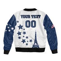 Custom USA Summer Sport 2024 Bomber Jacket Eiffel Tower 2024 - Wonder Print Shop