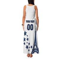 Custom USA Summer Sport 2024 Family Matching Tank Maxi Dress and Hawaiian Shirt Eiffel Tower 2024 - Wonder Print Shop