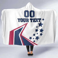 Custom USA Summer Sport 2024 Hooded Blanket Eiffel Tower 2024