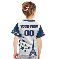 Custom USA Summer Sport 2024 Kid T Shirt Eiffel Tower 2024 - Wonder Print Shop