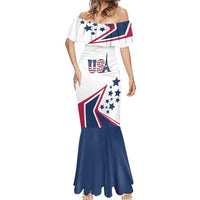 Custom USA Summer Sport 2024 Mermaid Dress Eiffel Tower 2024 - Wonder Print Shop