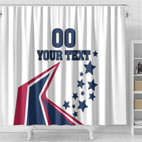 Custom USA Summer Sport 2024 Shower Curtain Eiffel Tower 2024