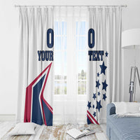 Custom USA Summer Sport 2024 Window Curtain Eiffel Tower 2024 - Wonder Print Shop