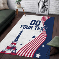 Custom USA Summer Sport 2024 Area Rug Flag Of The United States - Wonder Print Shop