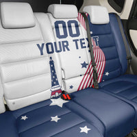 Custom USA Summer Sport 2024 Back Car Seat Cover Flag Of The United States - Wonder Print Shop