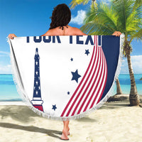 Custom USA Summer Sport 2024 Beach Blanket Flag Of The United States - Wonder Print Shop