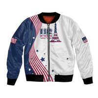Custom USA Summer Sport 2024 Bomber Jacket Flag Of The United States - Wonder Print Shop