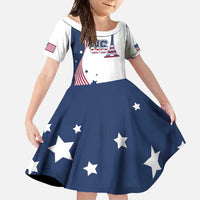 Custom USA Summer Sport 2024 Family Matching Off Shoulder Maxi Dress and Hawaiian Shirt Flag Of The United States - Wonder Print Shop