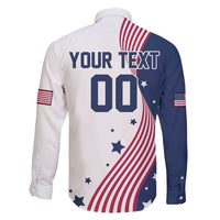 Custom USA Summer Sport 2024 Family Matching Off Shoulder Maxi Dress and Hawaiian Shirt Flag Of The United States - Wonder Print Shop