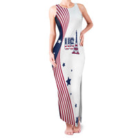 Custom USA Summer Sport 2024 Family Matching Tank Maxi Dress and Hawaiian Shirt Flag Of The United States - Wonder Print Shop