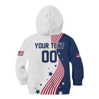 Custom USA Summer Sport 2024 Kid Hoodie Flag Of The United States - Wonder Print Shop