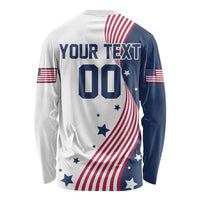 Custom USA Summer Sport 2024 Long Sleeve Shirt Flag Of The United States - Wonder Print Shop