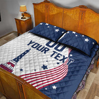 Custom USA Summer Sport 2024 Quilt Bed Set Flag Of The United States - Wonder Print Shop