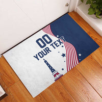 Custom USA Summer Sport 2024 Rubber Doormat Flag Of The United States - Wonder Print Shop