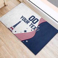 Custom USA Summer Sport 2024 Rubber Doormat Flag Of The United States - Wonder Print Shop
