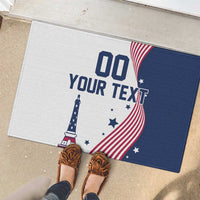 Custom USA Summer Sport 2024 Rubber Doormat Flag Of The United States - Wonder Print Shop