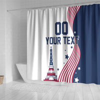 Custom USA Summer Sport 2024 Shower Curtain Flag Of The United States