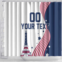 Custom USA Summer Sport 2024 Shower Curtain Flag Of The United States