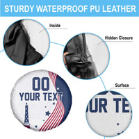 Custom USA Summer Sport 2024 Spare Tire Cover Flag Of The United States - Wonder Print Shop