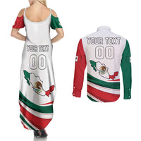 Custom Mexico Independence Day Couples Matching Summer Maxi Dress and Long Sleeve Button Shirt El Grito De Independencia - Wonder Print Shop