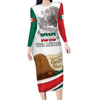 Custom Mexico Independence Day Family Matching Long Sleeve Bodycon Dress and Hawaiian Shirt El Grito De Independencia - Wonder Print Shop