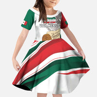 Custom Mexico Independence Day Kid Short Sleeve Dress El Grito De Independencia - Wonder Print Shop