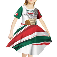 Custom Mexico Independence Day Kid Short Sleeve Dress El Grito De Independencia - Wonder Print Shop