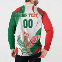 Custom Mexico Independence Day Button Sweatshirt Monumento A La Independencia - Wonder Print Shop