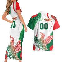 Custom Mexico Independence Day Couples Matching Short Sleeve Bodycon Dress and Hawaiian Shirt Monumento A La Independencia - Wonder Print Shop