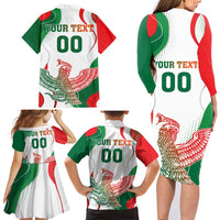 Custom Mexico Independence Day Family Matching Long Sleeve Bodycon Dress and Hawaiian Shirt Monumento A La Independencia - Wonder Print Shop