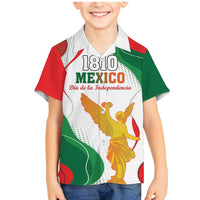 Custom Mexico Independence Day Family Matching Mermaid Dress and Hawaiian Shirt Monumento A La Independencia - Wonder Print Shop