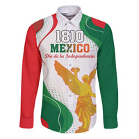 Custom Mexico Independence Day Family Matching Puletasi and Hawaiian Shirt Monumento A La Independencia - Wonder Print Shop