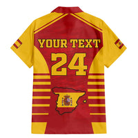 Custom Spain Coat Of Arms Family Matching Mermaid Dress and Hawaiian Shirt Sport Style - Wonder Print Shop