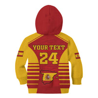 Custom Spain Coat Of Arms Kid Hoodie Sport Style - Wonder Print Shop