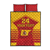 Custom Spain Coat Of Arms Quilt Bed Set Sport Style - Wonder Print Shop